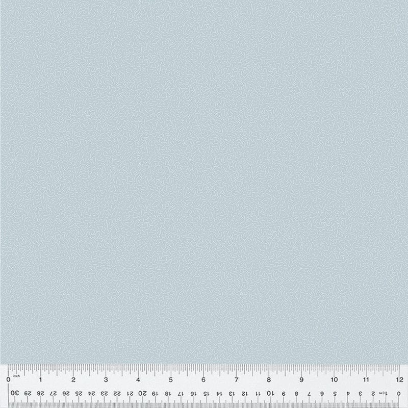 A closeup shot of the quilting fabric pattern called Pile, designed by Whistler Studios, in the cornflower colorway. The SKU is 54688-25.