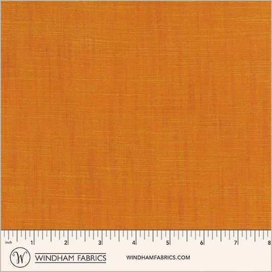 Handloom in Carrot quilting fabric, part of the Handloom fabric collection by Tara Faughnan (SKU: 54870-13)