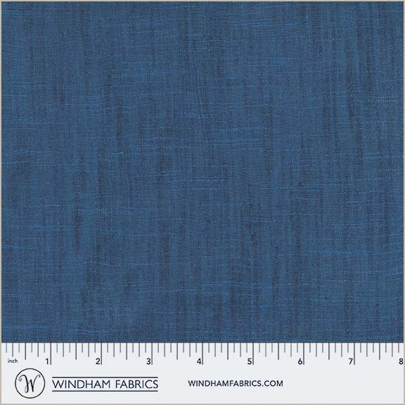 Handloom in Blue Velvet quilting fabric, part of the Handloom fabric collection by Tara Faughnan (SKU: 54870-35)