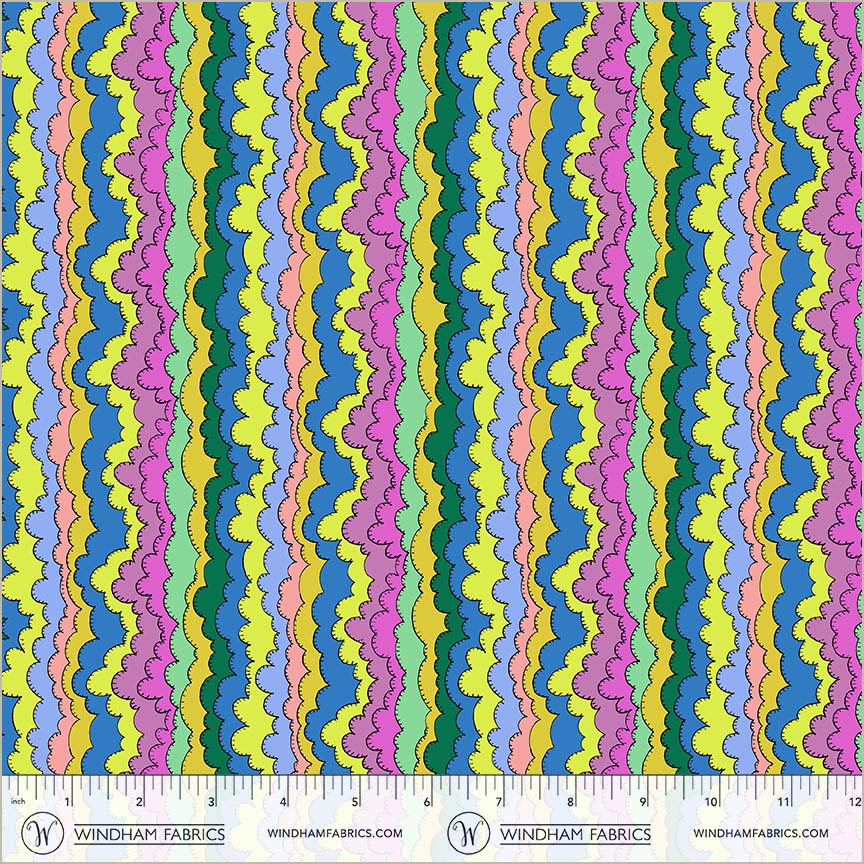 Aurora Multi quilting fabric, part of the Sunshine fabric collection by Sally Kelly (SKU: 54977D-X)