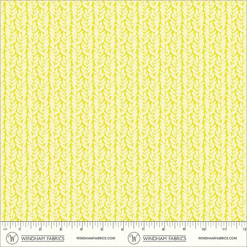 Foliage Citrus quilting fabric, part of the Foliage fabric collection by Sally Kelly (SKU: 54983-3)