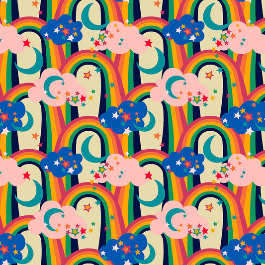 Cosmos - Iris in Starlight - Sally Kelly - 55150D-2 - Half Yard (Preorder)