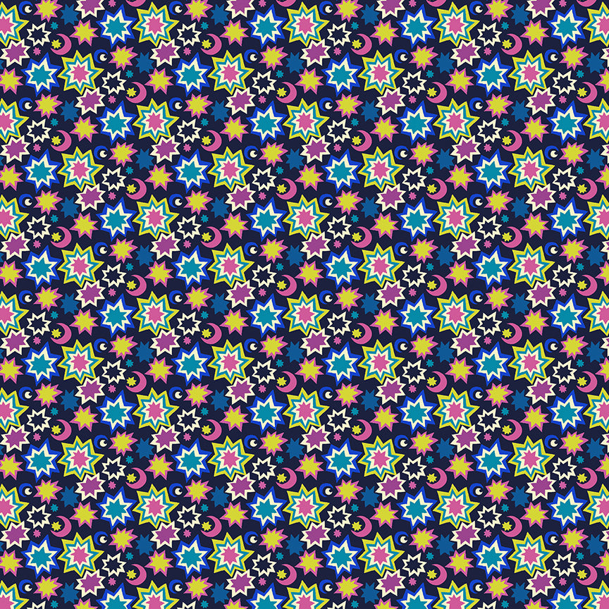 Cosmos - Stardust in Deep Space - Sally Kelly - 55152D-1 - Half Yard (Preorder)