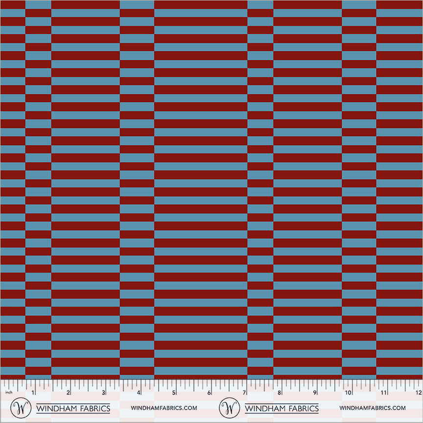 Broken Stripe in Laguna quilting fabric, part of the Annabel's Blenders fabric collection by Annabel Wrigley (SKU: 55379-7)