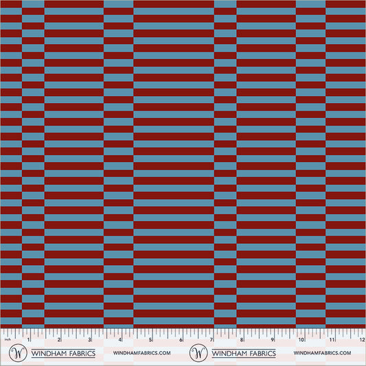 Broken Stripe in Laguna quilting fabric, part of the Annabel's Blenders fabric collection by Annabel Wrigley (SKU: 55379-7)