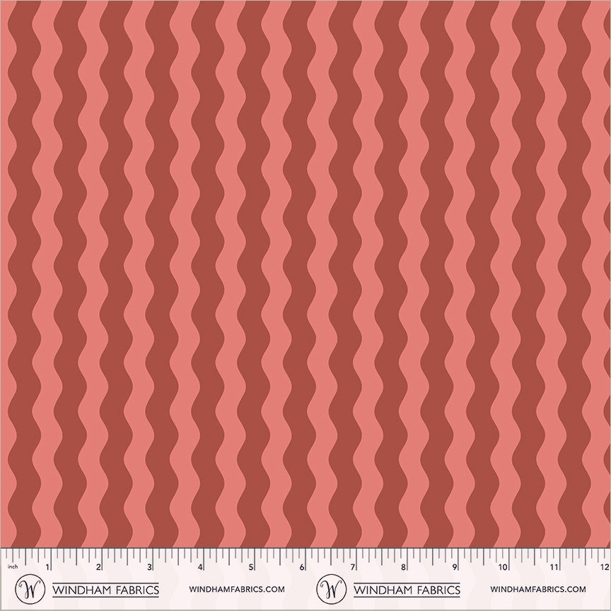Waves in Adobe quilting fabric, part of the Annabel's Blenders fabric collection by Annabel Wrigley (SKU: 55381-14)