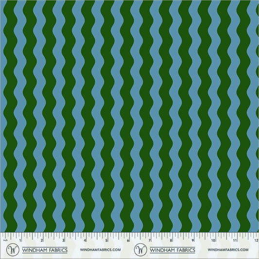 Waves in Laguna quilting fabric, part of the Annabel's Blenders fabric collection by Annabel Wrigley (SKU: 55381-7)