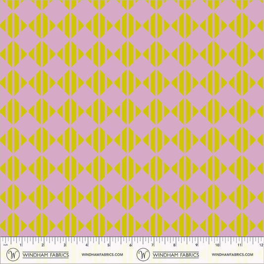 Checker in Limelight quilting fabric, part of the Annabel's Blenders fabric collection by Annabel Wrigley (SKU: 55382-17)