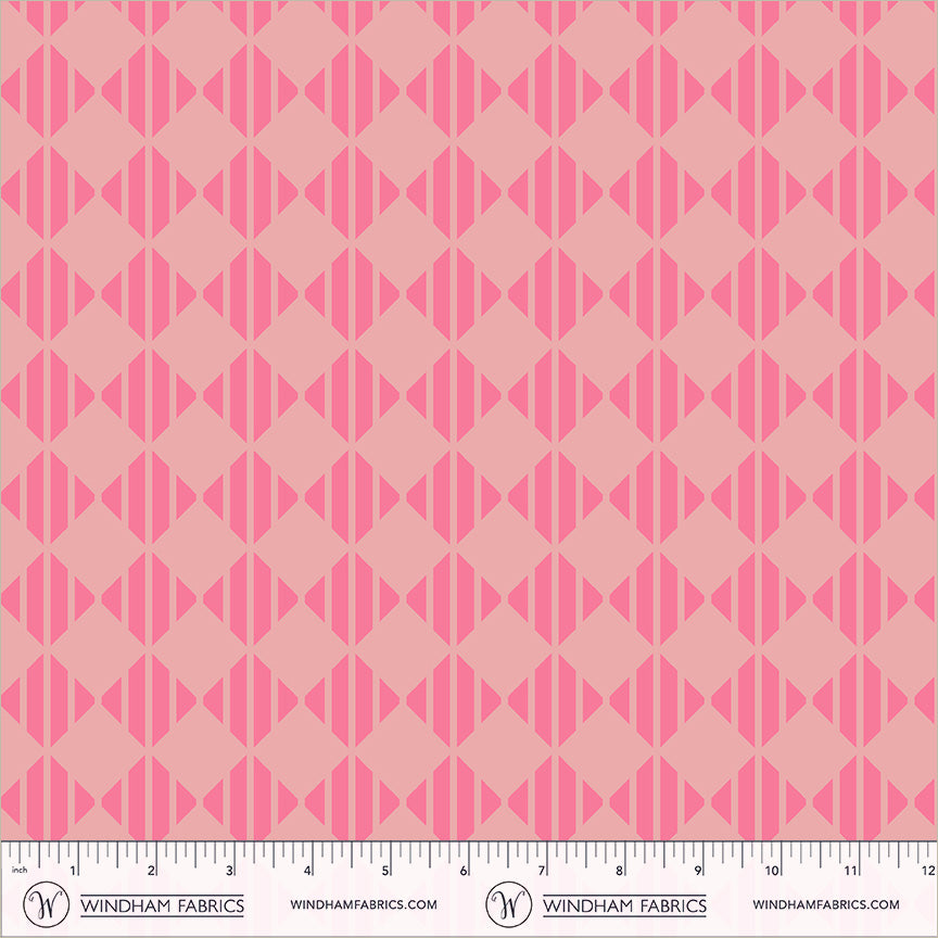 Checker in Just Pink quilting fabric, part of the Annabel's Blenders fabric collection by Annabel Wrigley (SKU: 55382-18)