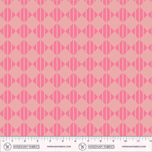 Checker in Just Pink quilting fabric, part of the Annabel's Blenders fabric collection by Annabel Wrigley (SKU: 55382-18)