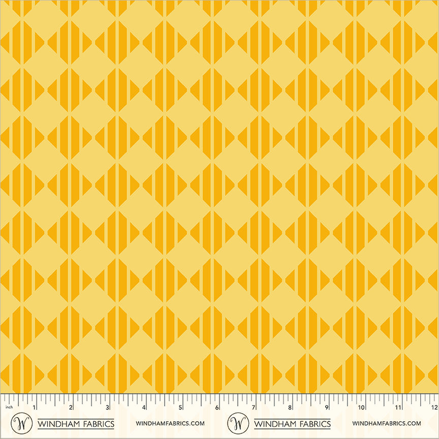 Checker in Just Yellow quilting fabric, part of the Annabel's Blenders fabric collection by Annabel Wrigley (SKU: 55382-19)