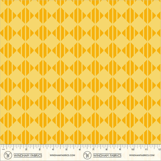 Checker in Just Yellow quilting fabric, part of the Annabel's Blenders fabric collection by Annabel Wrigley (SKU: 55382-19)