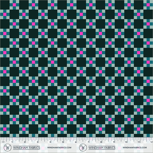Picnic in Mint Ash quilting fabric, part of the Annabel's Blenders fabric collection by Annabel Wrigley (SKU: 55383-12)