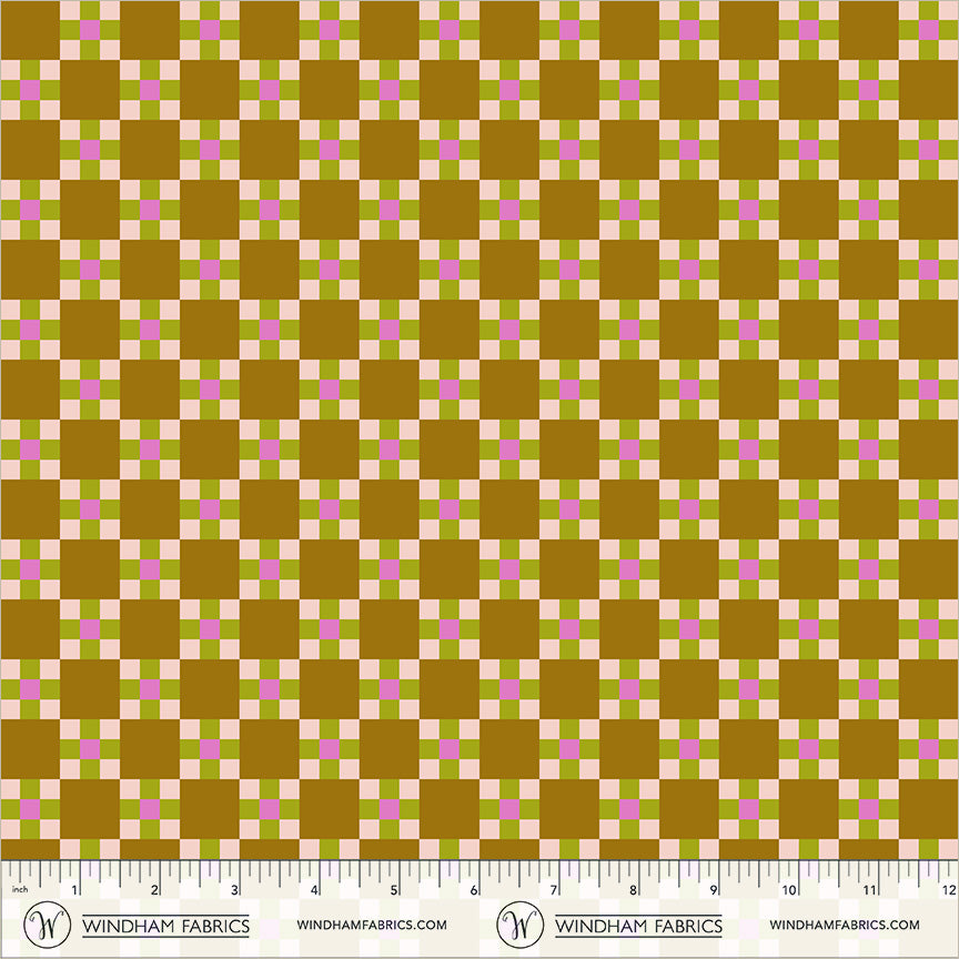 Picnic in Bronze Plus quilting fabric, part of the Annabel's Blenders fabric collection by Annabel Wrigley (SKU: 55383-4)