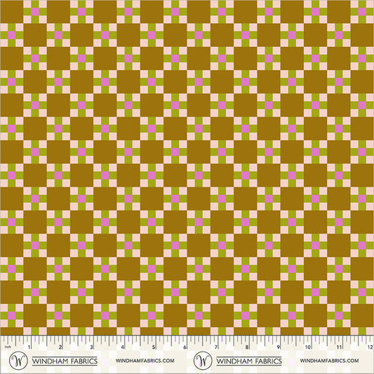 Picnic in Bronze Plus quilting fabric, part of the Annabel's Blenders fabric collection by Annabel Wrigley (SKU: 55383-4)