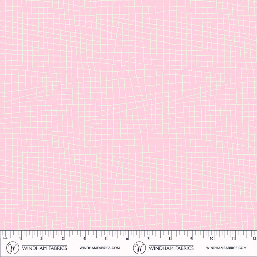 Check in Pink quilting fabric, part of the Electric Rainbow fabric collection by Deborah Fisher (SKU: 55658-2)