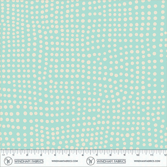 Dot in Sky quilting fabric, part of the Electric Rainbow fabric collection by Deborah Fisher (SKU: 55659-14)