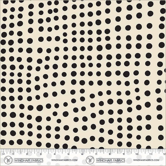 Scatter Dot in Cream - 108" Wideback Fabric - Electric Rainbow by Deborah Fisher - Half Yard (Preorder)