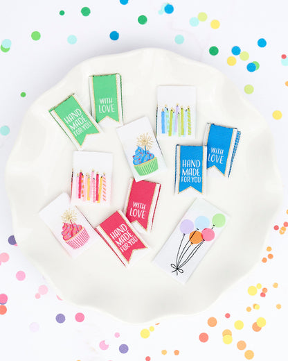 Happy Birthday - Woven Label Pack