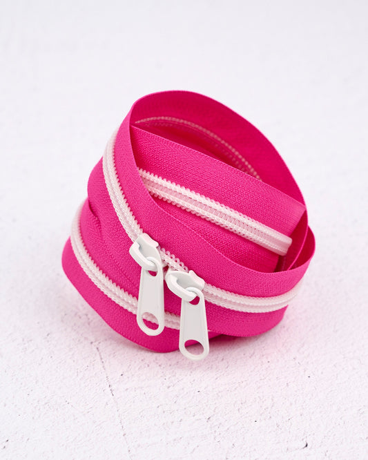 Acid Pink - Handbag Zipper - Renaissance Ribbons