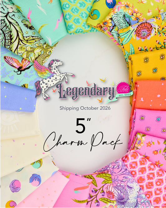 Legendary 5" Charm Pack by Tula Pink, 42 pieces (Preorder)