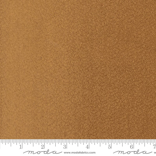 A close up shot of the fabric pattern called Fireside from Moda Fabrics, in the brown colorway. The SKU is 60001-14.