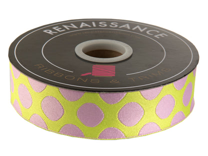 Down to Earth - Dot WEBBING in Cherry Limeade - 1-1/2" width - by Tula Pink - One Yard (Preorder)