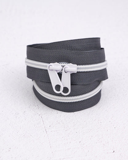 Ash - Handbag Zipper - Renaissance Ribbons