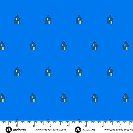 Cabin Cobalt quilting fabric, part of the Sun Print 2026 fabric collection by Alison Glass (SKU: A-10047-B)