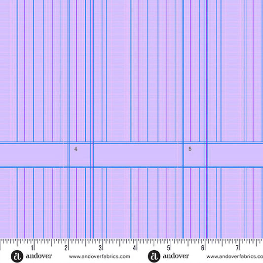 Ledger Violet quilting fabric, part of the Sun Print 2026 fabric collection by Alison Glass (SKU: A-10049-P)