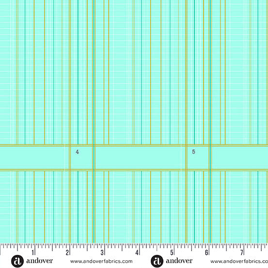 Ledger Mint quilting fabric, part of the Sun Print 2026 fabric collection by Alison Glass (SKU: A-10049-T)