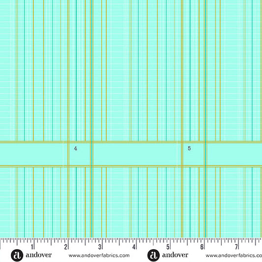 Ledger Mint quilting fabric, part of the Sun Print 2026 fabric collection by Alison Glass (SKU: A-10049-T)