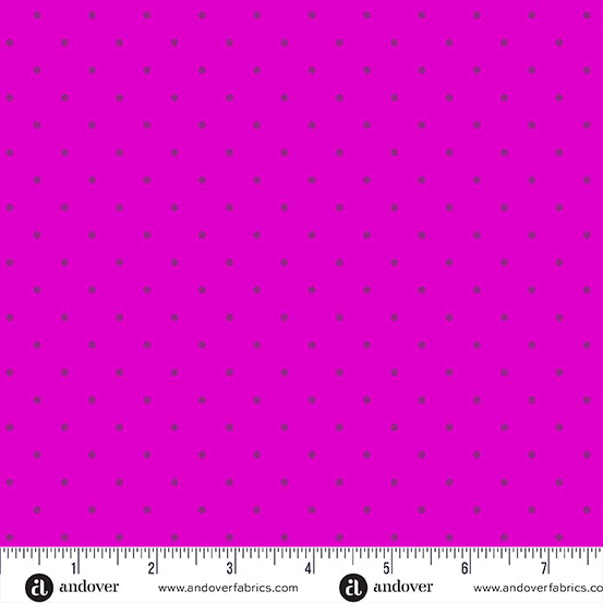 Simply Spot Magenta quilting fabric, part of the Simply Spot fabric collection by Andover Fabrics (SKU: A-10237-E2)