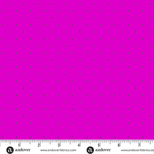 Simply Spot Magenta quilting fabric, part of the Simply Spot fabric collection by Andover Fabrics (SKU: A-10237-E2)
