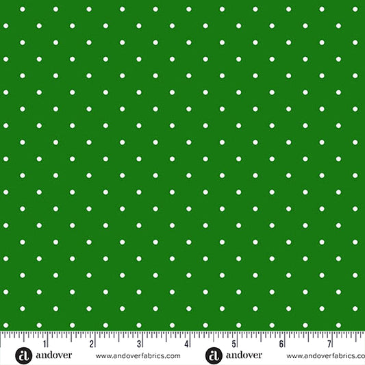 Simply Spot Grass quilting fabric, part of the Simply Spot fabric collection by Andover Fabrics (SKU: A-10237-G)