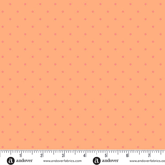 Simply Spot Mango quilting fabric, part of the Simply Spot fabric collection by Andover Fabrics (SKU: A-10237-O)