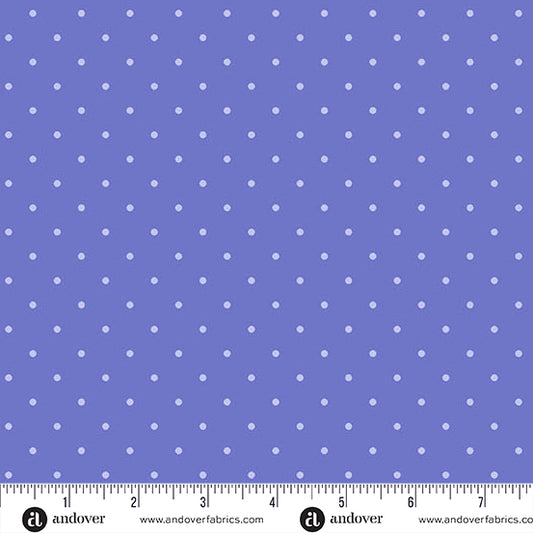 Simply Spot Periwinkle quilting fabric, part of the Simply Spot fabric collection by Andover Fabrics (SKU: A-10237-P)