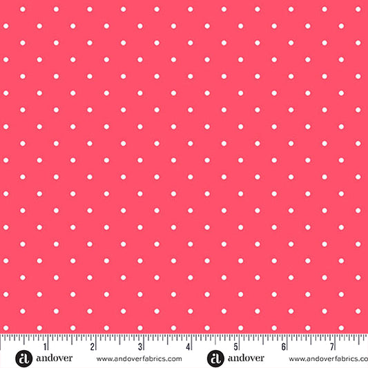 Simply Spot Watermelon quilting fabric, part of the Simply Spot fabric collection by Andover Fabrics (SKU: A-10237-R)
