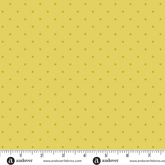 Simply Spot Kiwi quilting fabric, part of the Simply Spot fabric collection by Andover Fabrics (SKU: A-10237-V)