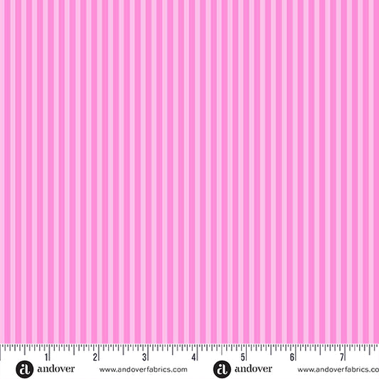 Simply Stripe Pink quilting fabric, part of the Simply Stripe fabric collection by Andover Fabrics (SKU: A-10238-E1)