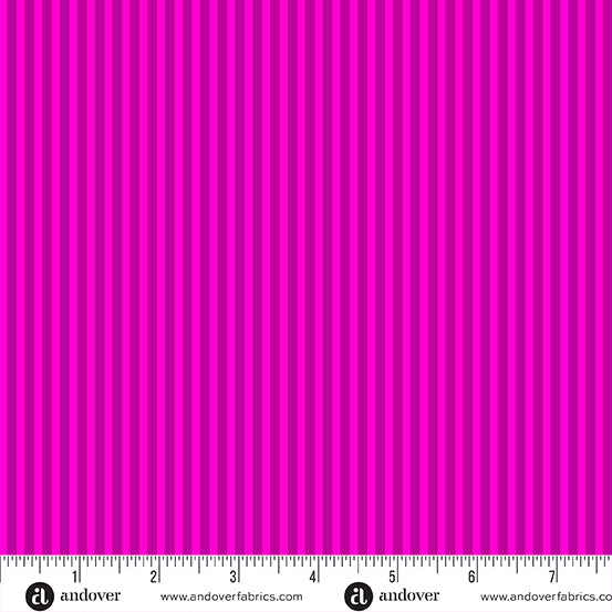 Simply Stripe Magenta quilting fabric, part of the Simply Stripe fabric collection by Andover Fabrics (SKU: A-10238-E2)