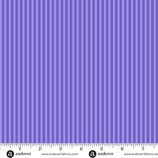 Simply Stripe Periwinkle quilting fabric, part of the Simply Stripe fabric collection by Andover Fabrics (SKU: A-10238-P)