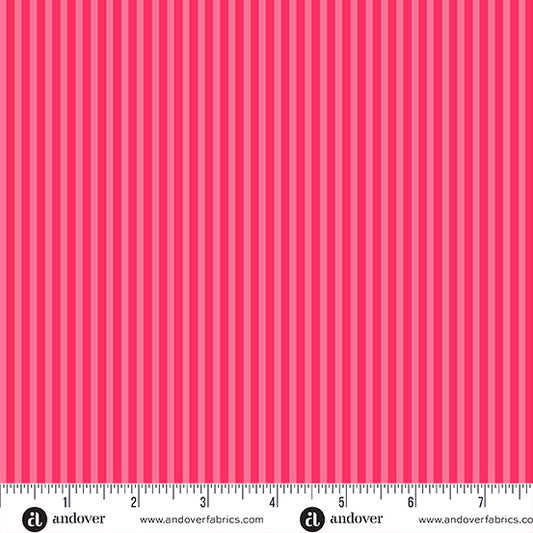 Simply Stripe Valentine quilting fabric, part of the Simply Stripe fabric collection by Andover Fabrics (SKU: A-10238-R1)