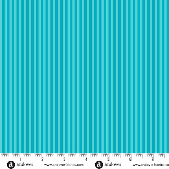 Simply Stripe Malibu quilting fabric, part of the Simply Stripe fabric collection by Andover Fabrics (SKU: A-10238-T)