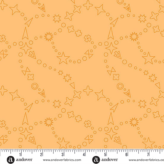 Trailmap Light Maple quilting fabric, part of the Color Map fabric collection by Alison Glass (SKU: A-10421-O)