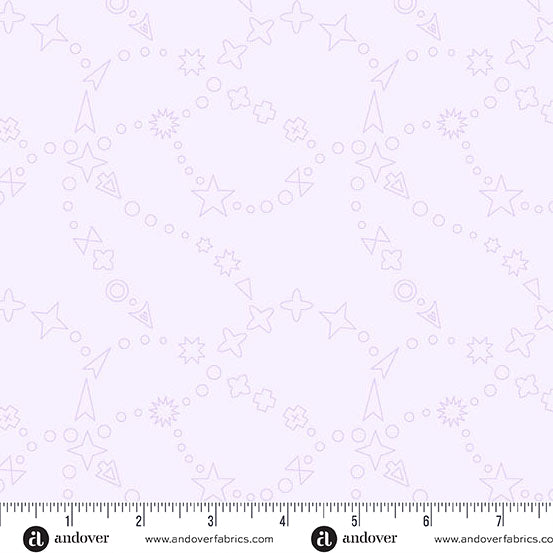 Trailmap Lightest Pansy quilting fabric, part of the Color Camp fabric collection by Alison Glass (SKU: A-10421-P)