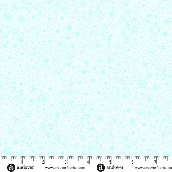 Shallows Lightest Aqua quilting fabric, part of the Color Camp fabric collection by Alison Glass (SKU: A-10422-B)