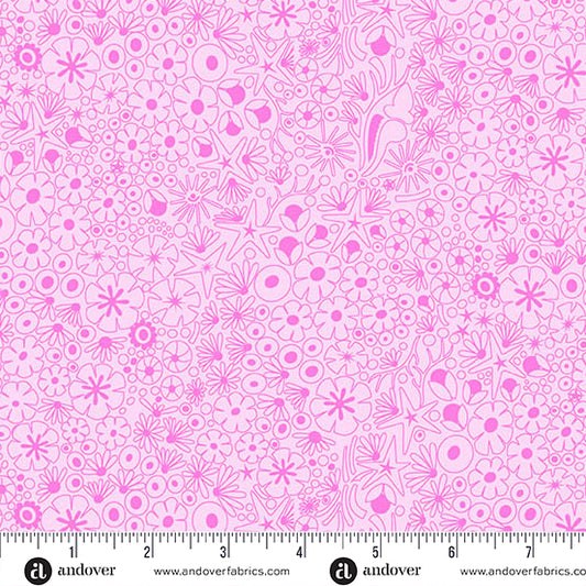 Shallows Lighter Cabbage quilting fabric, part of the Color Camp fabric collection by Alison Glass (SKU: A-10422-E)