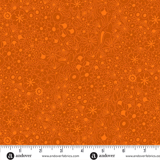 Shallows Dark Tiger quilting fabric, part of the Color Camp fabric collection by Alison Glass (SKU: A-10422-O1)