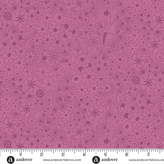 Shallows Muted Peony quilting fabric, part of the Color Camp fabric collection by Alison Glass (SKU: A-10422-R)